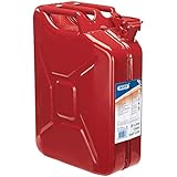 Draper Métal Jerrican pour Essence ou Diesel Fuel Rouge 20 Litre