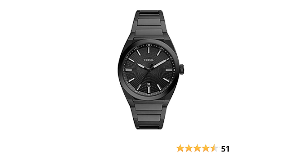 Buy Fossil Everett Analog Black Dial 