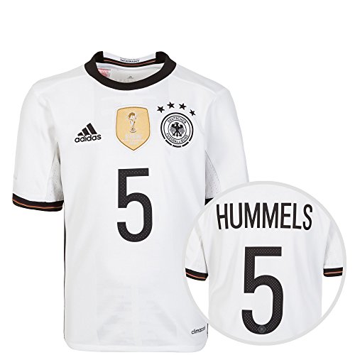 adidas Kinder H5-B74825 Dfb Trikot Home Em 2016 mit Name und Nummer, Weiß, 176-XL