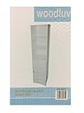 Woodluv Free Standing Bathroom Tall Storage Cabinet, White (Kitchen &amp; Home)