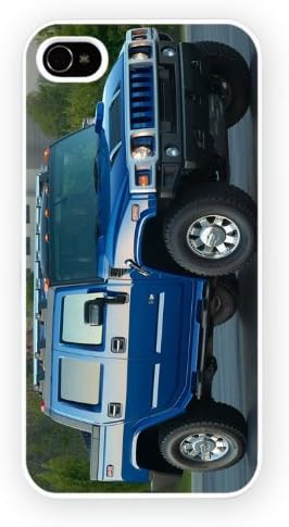 Iphone 5 and 5s, Hummer H2 SUT Blue, Newly printed snap on phone case - high gloss quality