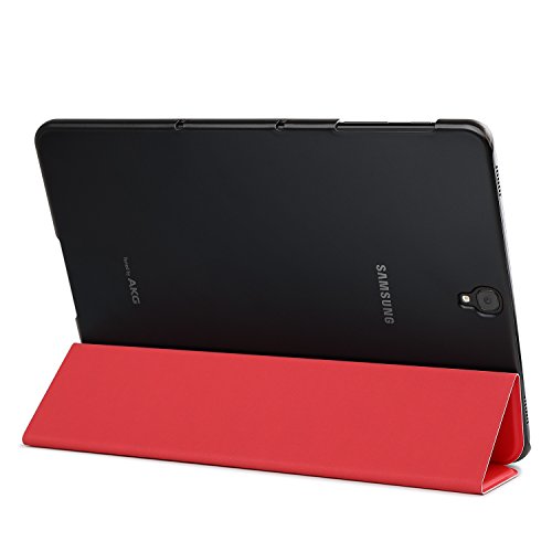 Samsung Galaxy Tab S3 9.7 hülle, IVSO hochwertiges PU Leder Etui hülle Tasche Case – mit Standfunktion, super 360° Anti-Wrestling, ist für Samsung Galaxy Tab S3 9.7 Tablet-PC perfekt geeignet (Für Samsung Galaxy Tab S3 9.7, Slim-Rot) - 6