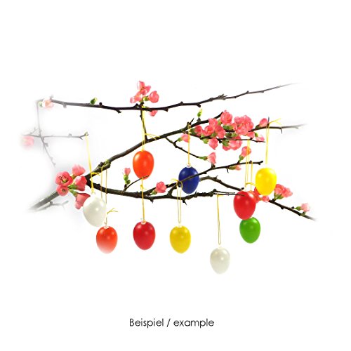 süße kleine Deko Eier Kunststoff Eier Ostern Osterdekoration Ostereier Dekoeier (OST-24er-Bunt-4cm) - 5
