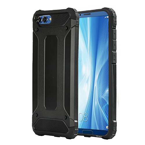 Electro-weideworld Huawei Honor View 10 Coque, [Armor Box] [Double Couche] Coque de Protection Robuste Antichoc et Hybride pour Huawei Honor View 10,Noir