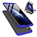 Produktbild Laixin 3 in 1 Handyhülle für Xiaomi Mi Play Hülle + Panzerglas, Ultra Dünn PC Plastik Anti-Kratzen Schutzhülle Schutz Case Cover mit Displayschutzfolie, Blau/Schwarz