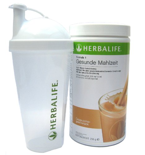 Preisvergleich Produktbild HERBALIFE Fomula 1 Gesunde Mahlzeit Cappuccino mit Shaker