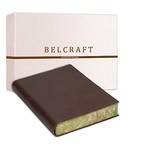 Venezia Classica Diario Grande de Piel, Modelo Clásico Italiano Hecho a Mano, Incluye Caja Regalo Especial , A5 (15x21 cm) Marrón