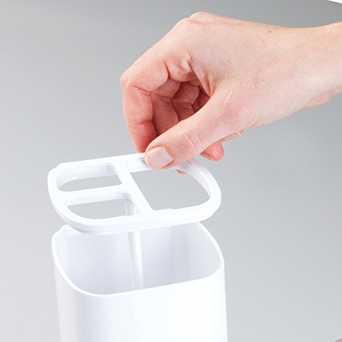 InterDesign 13310EU Affixx Zahnbürstenhalter, weiß - 6
