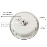 GRDE® Bunte Sphärische Mosaik Lampe, Nachtlicht, LED Lampe mit Farbwechsel, Wasserdichte Solar Leuchte, Kristallglas-Leuchte für Garten, Patio, Tabelle, Innen- Dekorationen (Silver) - 4