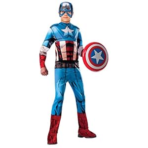 Avengers – Disfraz Capitán América para niño, 7-8 años (Rubie’s 620019-L)