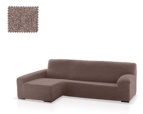 JM Textil Bielastische Husse für Sofas mit Ottomane Eneasis, Ottomane Links, Größe Standard (220-280 cm), Farbe 06