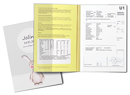 U-Heft Hülle SET Waldtiere Untersuchungsheft Hülle & Impfpasshülle personalisierbar mit Namen und Geburtsdatum - 3