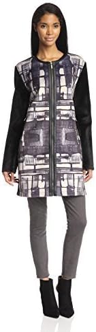Custo Women's Round Long Track Jacket blue Blue Dark / White UK 8