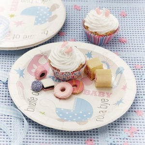 TINY FEET - Beautiful Baby Shower or Baptism Plates [8]
