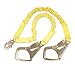 Produktbild DBI/SALA,ShockWave 2 1244448 Shock Absorbing Lanyard, 6-Foot 100 Percent Tie-Off With Elastic Web And Snap Hook At Center, Saflok-Max Steel Rebar Hooks At Leg Ends, Yellow by Capital Safety