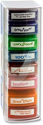 Clever Kidz Set of 8 Teachers Reward Stamp Set