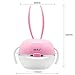 Berz 6 In 1 Environmental Lovely Clever and Innovative Bunny Baby Bowl Containing 1 Spoon, 1 Fork, 2 Bowls (A Smaller One And A Larger One), A Cup And A Silicone Lid For Chlidren ,Great For Travelling, Days Outs and Picnics etc (Pink)