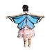 Produktbild Hot !!! Schmetterlings Kostüm Kinder LUCKYCAT 2018 Neu Kind Kinder Jungen Mädchen Schmetterlings Umhang Nymphe Pixie Poncho Kostüm Zubehör Für Fasching (Hellblau, 118 X 48CM)