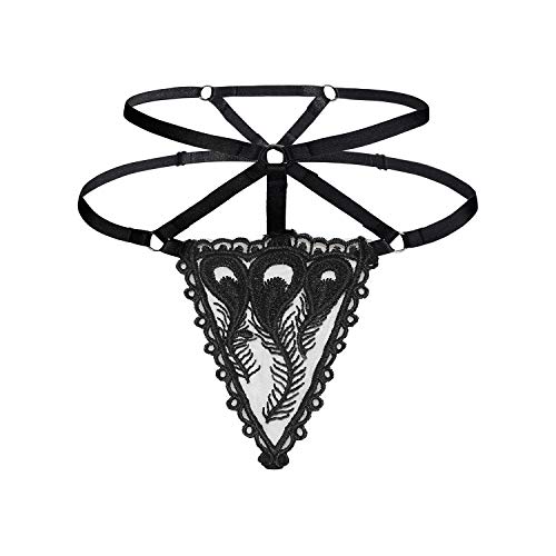 Hurinan - Tangas - para Mujer Negro Negro (S