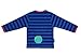 Toby Tiger Unisex Baby Organic Rocket Applique Long Sleeve T-Shirt Blue/ Navy 6 - 12 Months