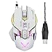Price comparison product image HCMONSTER gaming Mouse 3200DPI USB Wired Competitive Gaming Mouse 7 Programmable Buttons Mechanical Macro Definition Programming Game Mice,white