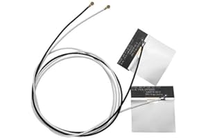 TREADALT-TEC 1 Paar IPEX 4 MHF4 Antenne 2,4 GHz 5 GHz 3dBi interne Laptop WiFi Antenne für M.2 NGFF Modul 7265 8265 9260 9560 AX200 AX201 WiFi 6 Antennenkabel 50/72 cm