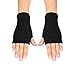 Produktbild little sporter Damen Strick Handschuhe Winter Fingerlos Handschuhe Warme Fäustlinge Fausthandschuh Für Pulswärmer Armstulpen Handwärmer Schwarz