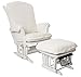Luxe Basics Cover Me Glider Chair Cover, Ivory Dot