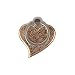 Memore Fashion Style Shining Heart Shape Ring Stand (Shiny Gold) RS.129.00