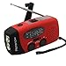 iRonsnow IS-088 Dynamo Emergency Solar Hand Crank Self Powered AM/FM/NOAA Weather Radio, LED Flashlight, Smart Phone Charger Power Bank with Cables(Red) RS.3899.00