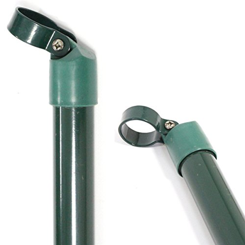 Zaunpfosten 34 mm oder Zaunstreben Größe wählbar + kostenloser Versand // 34 mm Gartenzaun Pfosten Streben Zaunpfahl Maschendraht (Zaunstrebe 1.75 m) - 3