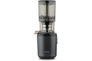 ‎KUVINGS Kuvings Slow Juicer AUTO6 | Entsafter Gemüse und Obst, Elektrische Kaltpresse, Ruhiger Motor, Leicht zu Reinigen, Saft & Sorbet, 1.7L, BPA Frei, Schlankes Design, 200 Watt (Matt Gunmetal)_KHS-660SE