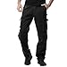 Produktbild JYJM Herren Trousers 100% Baumwolle Herren Freizeithose Sporthose Cargo Hose Mode Casual Herrenmode Wilde Hosen Solid Color Multi Pocket Freien Arbeiten Hosen Cargo Lange Hosen Outdoor Hose