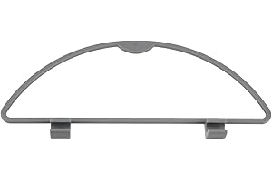 LT Easiyl 1x Bin D Ring Replacement Compatible with Hartal Bins Old Style, 38mmx10mm Bin Hanger for Caravans/Motorhomes and Boats Gray Plastic