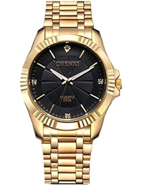 YPSMännerModelässigLuxusGoldenvollStahlQuarzWristWatchWTH3246