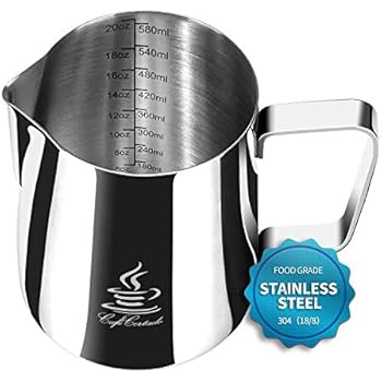 Milchkännchen Edelstahl - 2er Set Barista Aufschäumer Für Perfekten Milchschaum