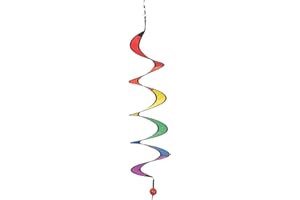 CIM Windspiel - Twister S - UV-beständig und wetterfest - Ø10cm, Länge: 75cm - inkl. Kugellagerwirbelclip
