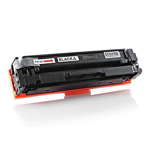 V4INK Toner ersetzt HP 201X (CF400X) CF400X für HP Color LaserJet Pro M252n, M252dw, MFP M277n, MFP M277dw, M274n, M274dw Drucker, 2800 Seiten für Schwarz, 1 Stück - 2
