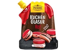 Pickerd Kuchenglasur Rot Vanillegeschmack 125g