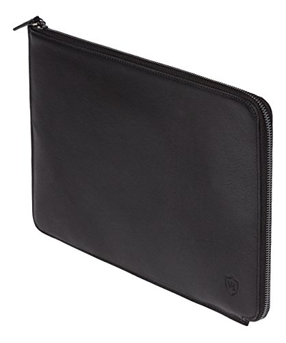 VON HEESEN Lederhülle Tasche Sleeve für das Apple MacBook Air / Pro Retina Display 13 Zoll l Handgemachte Premium echtleder Laptop-Hülle MADE IN ITALY - 2