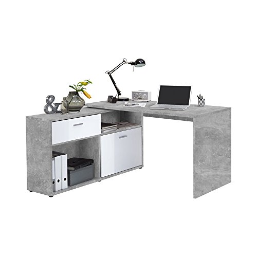 FMD Moebel 367-001 Diego 1 Bureau Bois Gris 138,0 x 67,5 x 75,0 cm