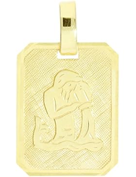 MyGold Sternzeichen Anhänger (Ohne Kette) Gelbgold 333 Gold (8 Karat) Matt Glanz 21mm x 12mm Tierkreiszeichen...