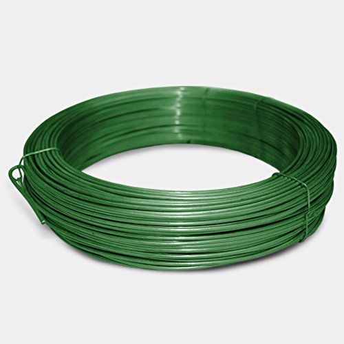 Casa Pura® Bindedraht grün | 3,1mm Stärke | Länge wählbar (55 Meter Rolle)