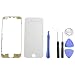 Produktbild iPhone 6 Display Frontglas Front Glas (4.7) + 8x Werkzeuge + Rahmen Mittelrahmen Kleber Weiß Touch Scheibe Neu - ToKa-Versand®