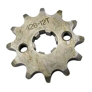 Kawn 12T 428 Chain/Pitch Front Sprocket Cog Pit/Trail/Dirt Bike ATV Quad 17mm