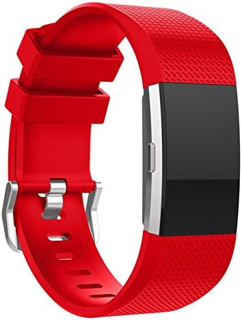 Fitbit Charge 2 Band, Replacement Accessories Silicone Watch Band Wrist Strap for Fitbit Charge 2 Wrist band Red
