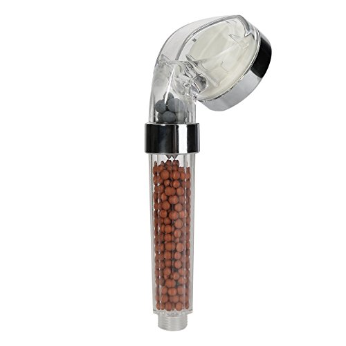 LESOLEIL Handbrause Duschkopf mit Brauseschlauch und Halterung Regenbrause Wassereinsparung Ionic Shower Filter Chlor Filtration Showerhead LED bunt