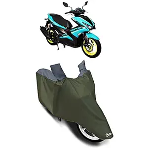 XAFO - Yamaha Aerox 155 New BS6 100% Waterproof - Dust Proof - Full Bike Scooty Two Wheeler Body Cover for Yamaha Aerox 155 (Life Time Strip Grey)