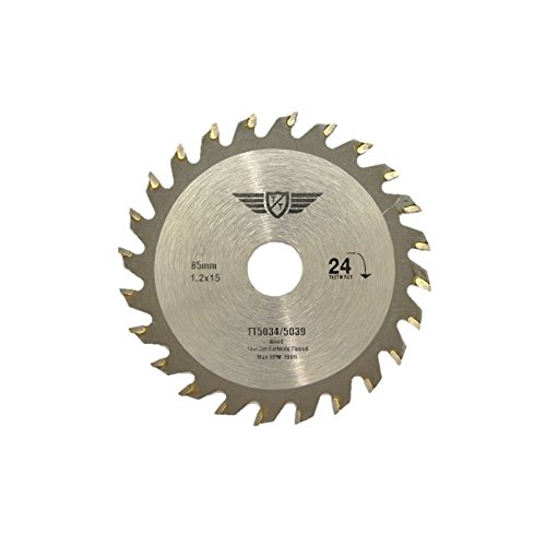 1 x topstools cs8524t 85 mm 24T 15 mm Bohrung TCT Sägeblätter für Worx, Bosch, Makita, Ryobi, Rockwell und viele andere