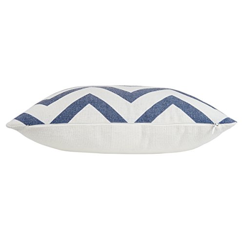 Avanzza 4er-Set Kissenhülle / Kissenbezug 40×40 cm in Maritimblau für Kissen, Sofakissen / Sofa Kissen und Dekokissen / Deko Kissen aus der Linie Decor Chic - 5